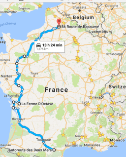 pic route for last three stops to 56